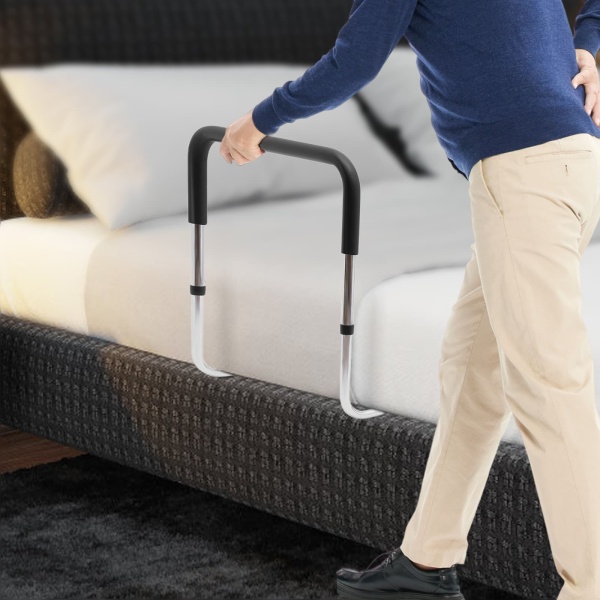 Barandilla de cama para personas mayores y adultos, barra de apoyo preventiva para personas mayores, regulable en altura