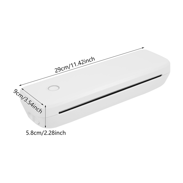 Impresora térmica Bluetooth sin tinta L81, impresora térmica portátil, impresora térmica - Blanca