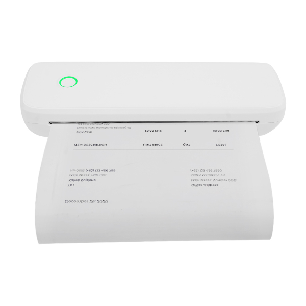 Impresora térmica Bluetooth sin tinta L81, impresora térmica portátil, impresora térmica - Blanca
