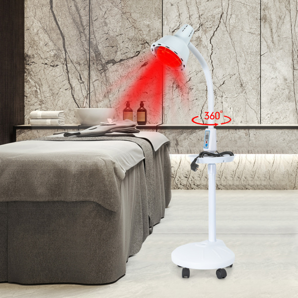 Lámpara de calor Calentador infrarrojo vertical Temperatura ajustable La luz roja alivia el dolor muscular