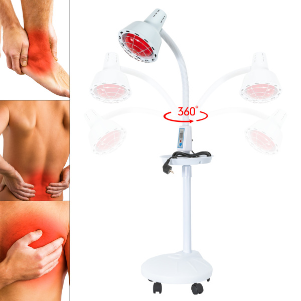 Lámpara de calor Calentador infrarrojo vertical Temperatura ajustable La luz roja alivia el dolor muscular