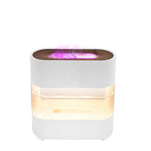 Expansor de fragancia, Humidificador ultrasónico, Mini humidificador con LED, Humidificador de aire, 22*9*24.2cm, Blanco