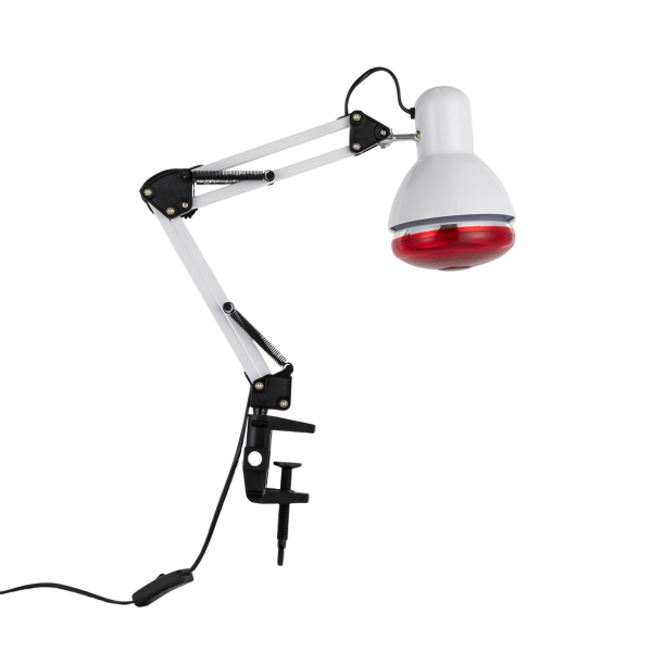 Lámpara de infrarrojos, Terapia de luz infrarroja, Temperatura de calentamiento, Alrededor de 100℃, 220V, 150W, Blanco