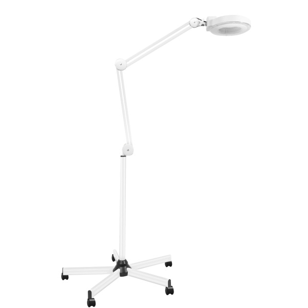 Lámpara fluorescente de 22 W con lupa de 5 dioptrías, regulable, lámpara con lupa con abrazadera y brazo giratorio, lupa, luz diurna