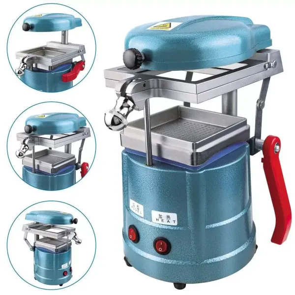 CNCEST Equipo de laboratorio dental, Termoformadora de de vacío dental para práctica dental 220V