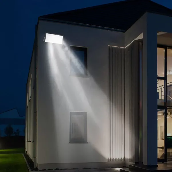 Reflector LED de 500 W, IP66, luces de seguridad de 40000 LM, luz diurna blanca de 6500 K, súper brillante, iluminación para exteriores