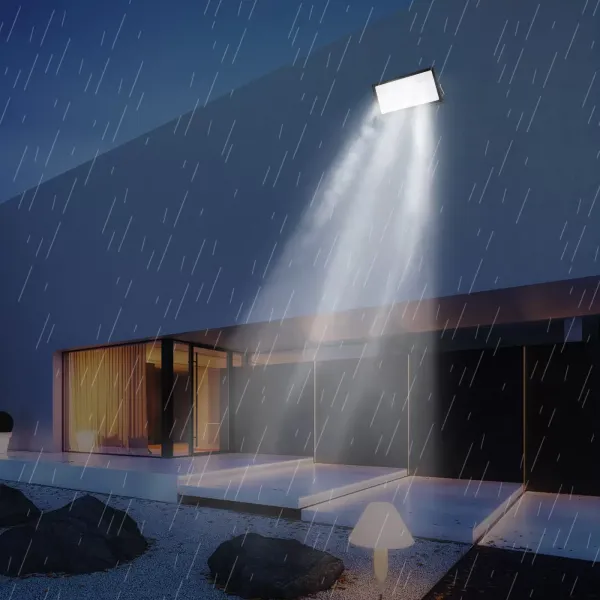 Reflector LED de 500 W, IP66, luces de seguridad de 40000 LM, luz diurna blanca de 6500 K, súper brillante, iluminación para exteriores