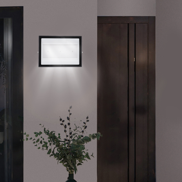 Proyector LED de 300W, 24000LM Luz de Seguridad Superbrillante, Enchufe UL, IP66 Proyectores Exteriores Impermeables