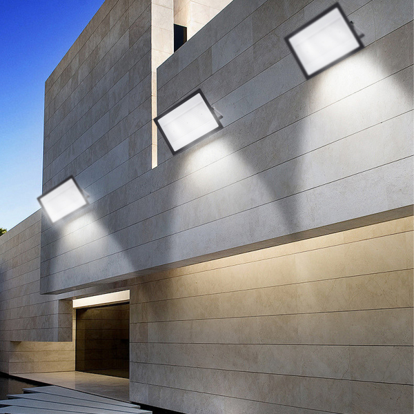 Proyector LED de 300W, 24000LM Luz de Seguridad Superbrillante, Enchufe UL, IP66 Proyectores Exteriores Impermeables