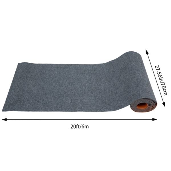 Alfombra antideslizante de 70 cm x 6 m, respetuosa con el medio ambiente e inodora, hecha de TPR, poliéster, tela a rayas de fresno Alfombra antideslizante de 70 cm x 6 m, respetuosa con el medio ambiente e inodora, hecha de TPR, poliéster, tela a rayas de fresno