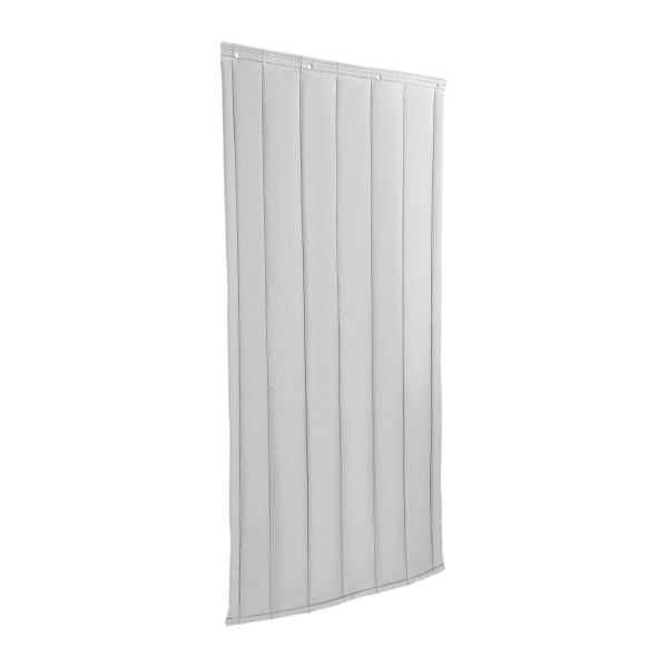 Cortina de puerta con aislamiento térmico, Pantalla de cubierta de puerta de invierno, Manta insonorizante, Gris