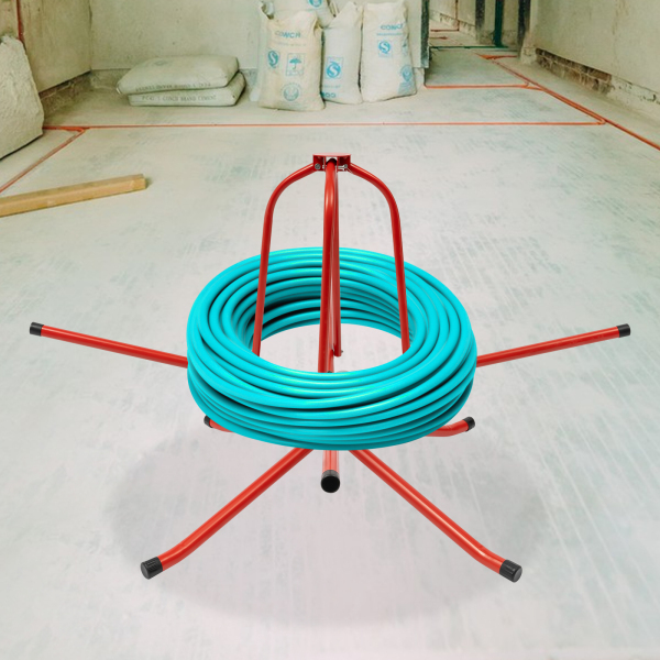 Enrollador de tubos para calefacción por suelo radiante, Dispensador de rollos de tubos, Excelente capacidad de carga, Rojo Enrollador de tubos para calefacción por suelo radiante, Dispensador de rollos de tubos, Excelente capacidad de carga, Rojo