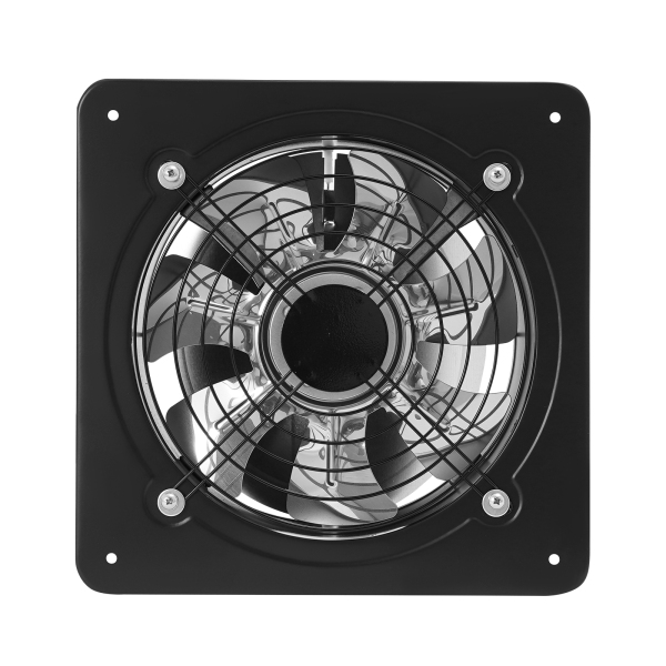 Ventilador de extracción de 10 pulgadas, ventilador de ventilación portátil, ventilador de extracción de cocina de montaje en pared con compuerta de contracorriente