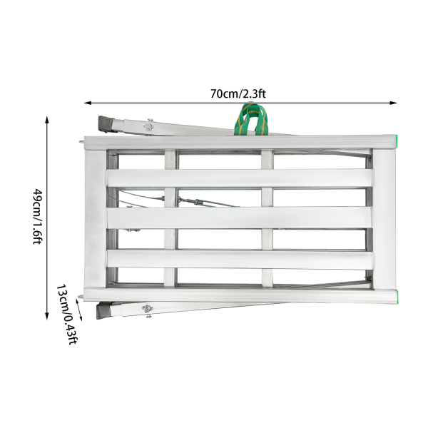 Plataforma de trabajo ajustable, escalera de tijera de acero, plataforma de andamio plegable portátil