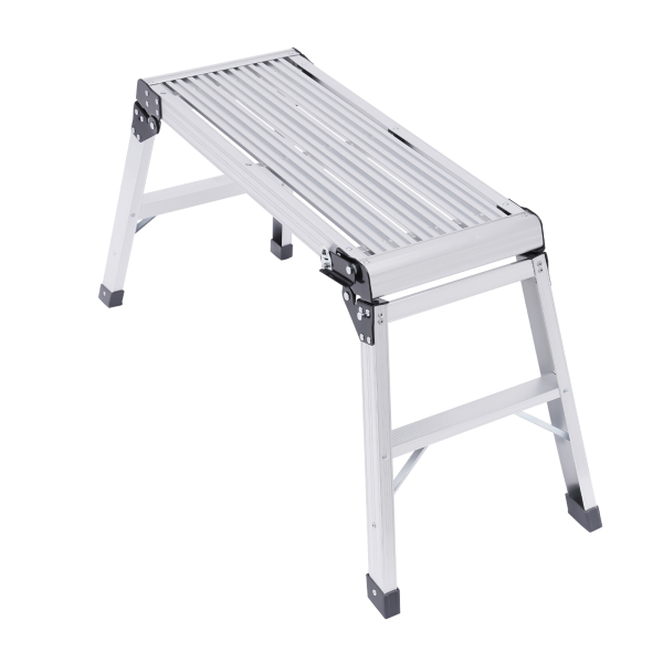 Plataforma de trabajo escalera, plataforma de trabajo plegable con plataforma, plataforma de trabajo con escalera plegable