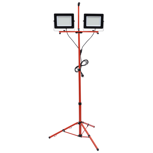 Foco de trabajo guiado con trípode 20000LM, 200W, 6500K, IP65, Impermeable, ángulo de luz ajustable, proyector guiado portátil Foco de trabajo guiado con trípode 20000LM, 200W, 6500K, IP65, Impermeable, ángulo de luz ajustable, proyector guiado portátil