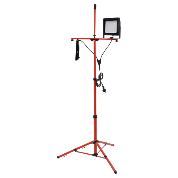 Foco de trabajo guiado con trípode 20000LM, 200W, 6500K, IP65, Impermeable, ángulo de luz ajustable, proyector guiado portátil
