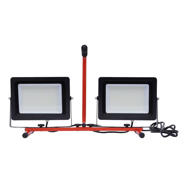 Foco de trabajo guiado con trípode 20000LM, 200W, 6500K, IP65, Impermeable, ángulo de luz ajustable, proyector guiado portátil Foco de trabajo guiado con trípode 20000LM, 200W, 6500K, IP65, Impermeable, ángulo de luz ajustable, proyector guiado portátil