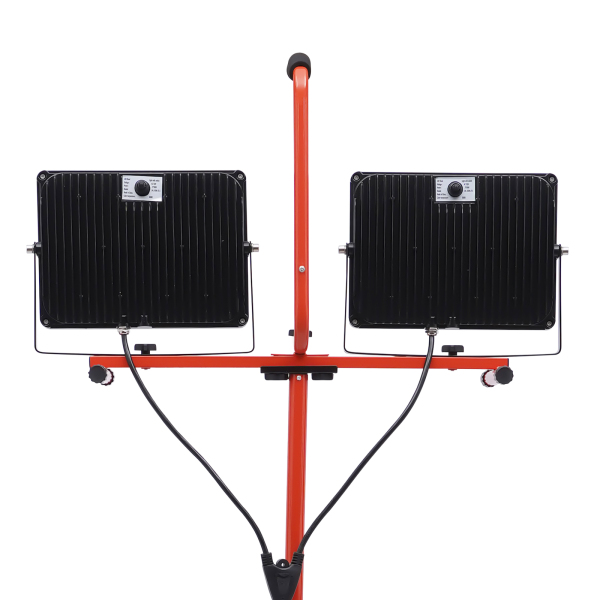 Foco de trabajo guiado con trípode 20000LM, 200W, 6500K, IP65, Impermeable, ángulo de luz ajustable, proyector guiado portátil Foco de trabajo guiado con trípode 20000LM, 200W, 6500K, IP65, Impermeable, ángulo de luz ajustable, proyector guiado portátil