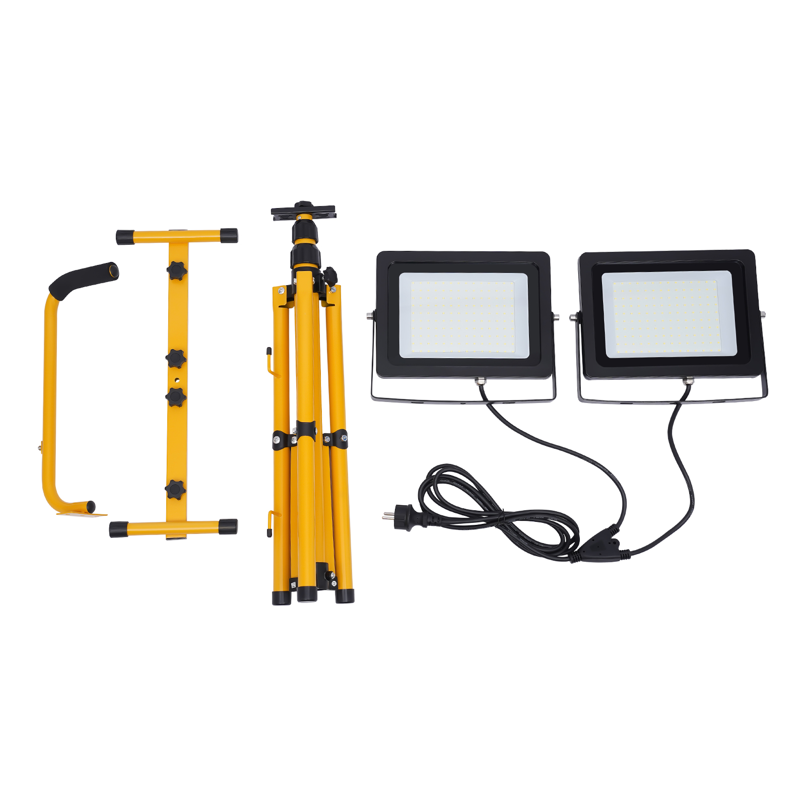 Luz de trabajo guiada con trípode 20000LM 200W 6500K IP65 Impermeable ángulo de luz ajustable proyector Luz de trabajo guiada con trípode 20000LM 200W 6500K IP65 Impermeable ángulo de luz ajustable proyector