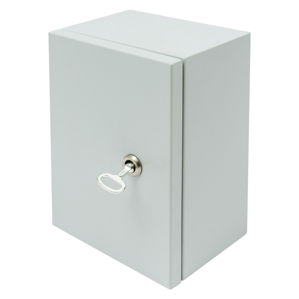 Caja de empalmes con bisagras IP65 resistente al agua y al polvo para exteriores, caja eléctrica metálica