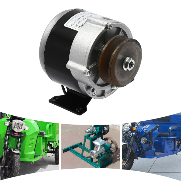 250W 12V Motor eléctrico con engranaje reductor, potente motor eléctrico con polea, motorreductor