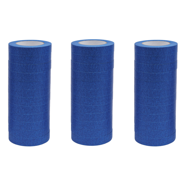 36 rollos de cinta de pintor, 24 mm x 55 m, azul Enmascarar, cinta de pintor, resistente a los rayos UV, a la humedad