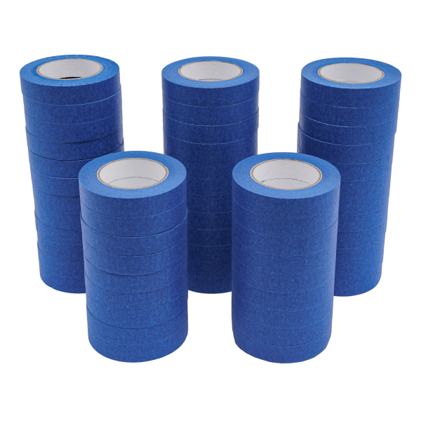 Cinta Azul para Paredes, Cinta de Artista Decoradora con Líneas Afiladas para Pintar, Longitud de cada rollo de cinta: 55 m Cinta Azul para Paredes, Cinta de Artista Decoradora con Líneas Afiladas para Pintar, Longitud de cada rollo de cinta: 55 m