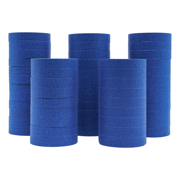 Cinta Azul para Paredes, Cinta de Artista Decoradora con Líneas Afiladas para Pintar, Longitud de cada rollo de cinta: 55 m Cinta Azul para Paredes, Cinta de Artista Decoradora con Líneas Afiladas para Pintar, Longitud de cada rollo de cinta: 55 m