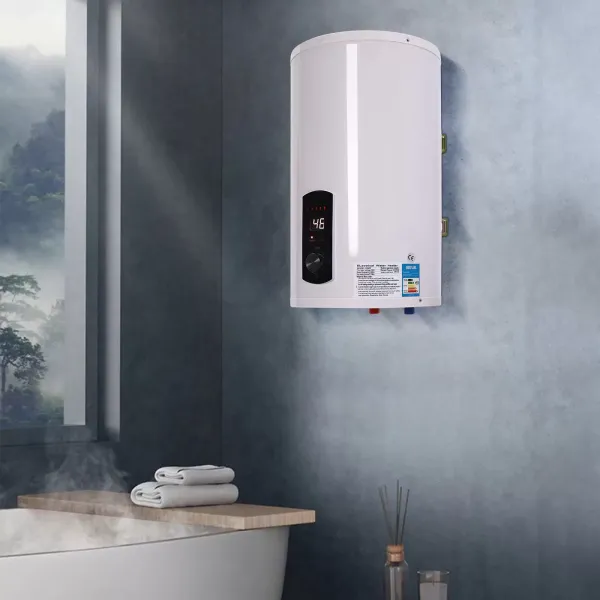 Caldera de agua caliente eléctrica, 35l, 2000W, protección contra fugas, colgadores verticales mejorados de pared 25-75 °C