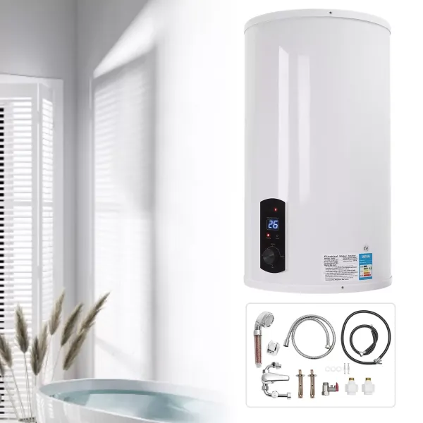 70L Calentador de agua eléctrico, con pantalla digital, vertical, 2000W, 41*75cm, adecuado para cocinas, baños