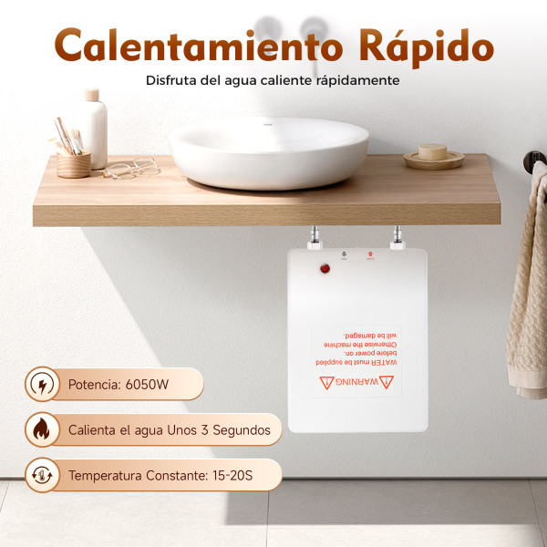 Calentador de agua, calentador de agua eléctrico instantáneo, calentador de agua de 3500 W