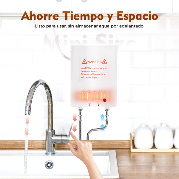 Calentador de agua, calentador de agua eléctrico instantáneo, calentador de agua de 3500 W