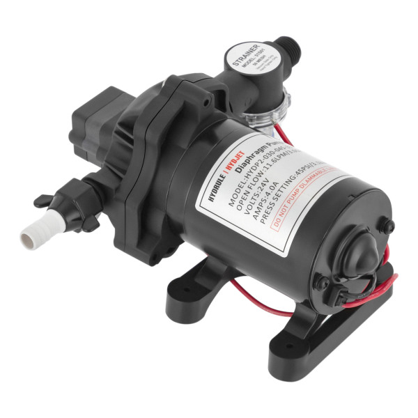 Bomba industrial de agua a presión, bomba de diafragma autocebante, para caravanas, riego agrícola, etc., 24V, 45PSI, 3.0GPM Bomba industrial de agua a presión, bomba de diafragma autocebante, para caravanas, riego agrícola, etc., 24V, 45PSI, 3.0GPM