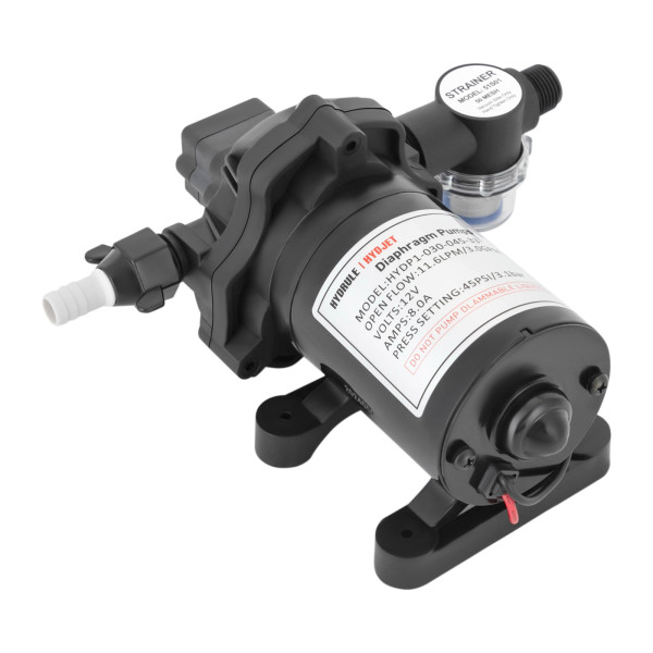 Bomba industrial de agua a presión, bomba de diafragma autocebante, para caravanas, riego agrícola, etc., 20,95*8,3 cm