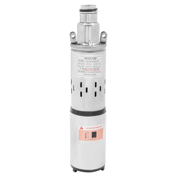 Bomba de agua sumergible, 24 V, 200 W, Carcasa de acero inoxidable, sumergible hasta 30 m