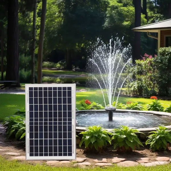 Bomba solar para estanque, 1000L/h, 17 V/10 W, Bomba de agua solar ecológica de bajo ruido para el hogar para fuente de jardín