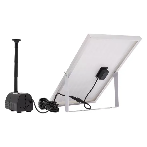 Bomba solar para estanque, 1000L/h, 17 V/10 W, Bomba de agua solar ecológica de bajo ruido para el hogar para fuente de jardín