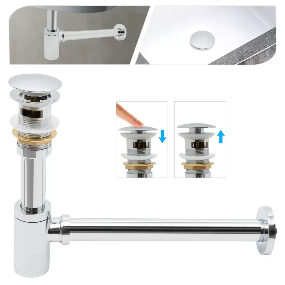 Desagüe Universal de cerámica sin desbordamiento, Desagüe de Lavabo