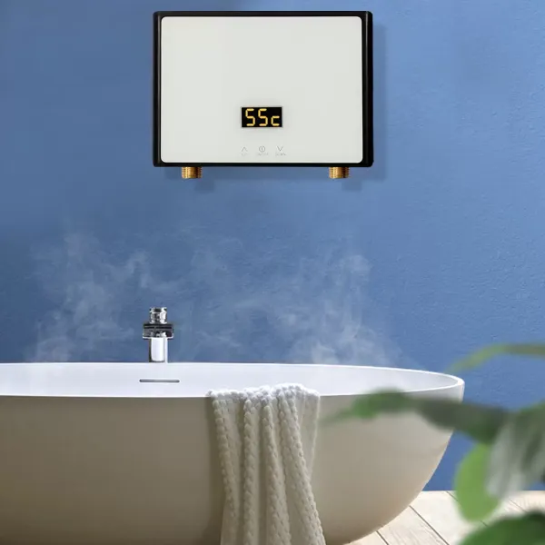 Calentador de agua instantáneo pequeño eléctrico, dispositivo debajo de la mesa para baño, cocina, 220V, 5,5 kW