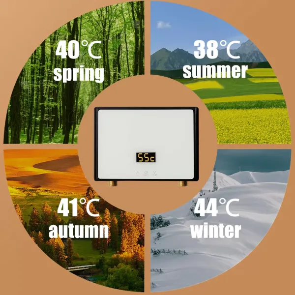 Calentador de agua instantáneo pequeño eléctrico, dispositivo debajo de la mesa para baño, cocina, 220V, 5,5 kW