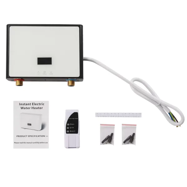 Calentador de agua instantáneo pequeño eléctrico, dispositivo debajo de la mesa para baño, cocina, 220V, 5,5 kW