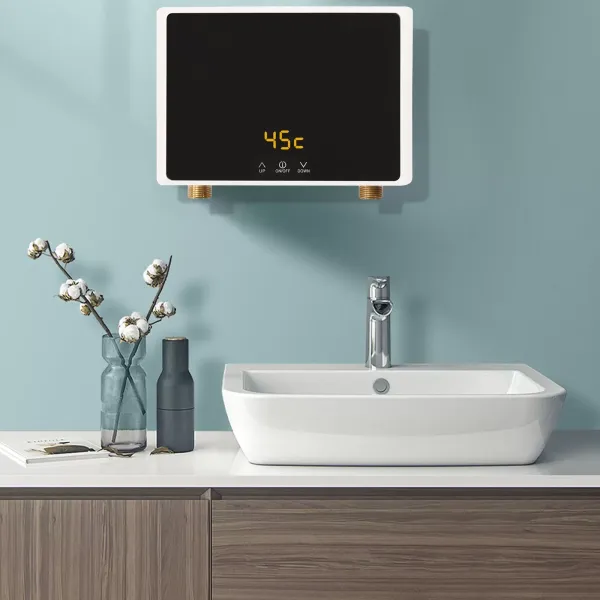 Calentador de agua instantáneo pequeño eléctrico, dispositivo debajo de la mesa para baño, cocina, 220V, tamaño kW: 5,5 kW