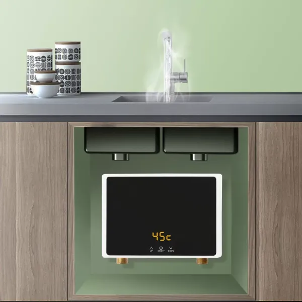 Calentador de agua instantáneo pequeño eléctrico, dispositivo debajo de la mesa para baño, cocina, 220V, tamaño kW: 5,5 kW