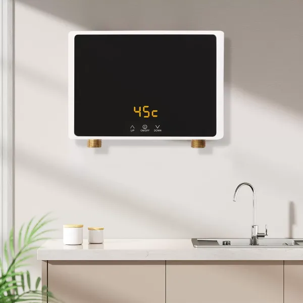 Calentador de agua instantáneo pequeño eléctrico, dispositivo debajo de la mesa para baño, cocina, 220V, tamaño kW: 5,5 kW