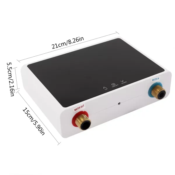 Calentador de agua instantáneo pequeño eléctrico, dispositivo debajo de la mesa para baño, cocina, 220V, tamaño kW: 5,5 kW