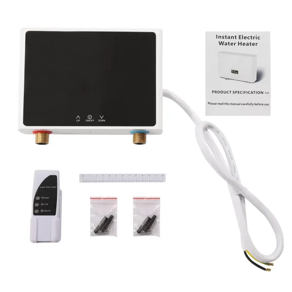 Calentador de agua instantáneo pequeño eléctrico, dispositivo debajo de la mesa para baño, cocina, 220V, tamaño kW: 5,5 kW
