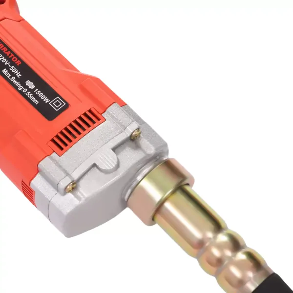 Vibrador de hormigón eléctrico, 1500 W, 2M de longitud de varilla, velocidad del eje de agitación 4000 rpm, diámetro de onda vibratoria de 35 mm Vibrador de hormigón eléctrico, 1500 W, 2M de longitud de varilla, velocidad del eje de agitación 4000 rpm, diámetro de onda vibratoria de 35 mm