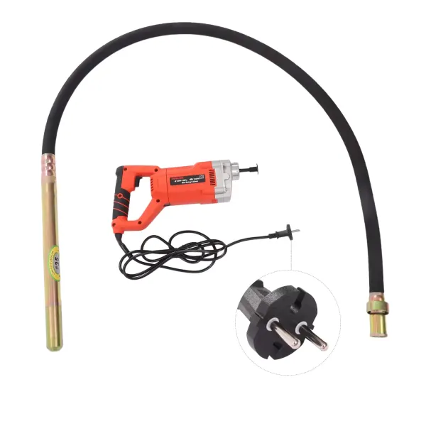 Vibrador de hormigón eléctrico, 1500 W, 2M de longitud de varilla, velocidad del eje de agitación 4000 rpm, diámetro de onda vibratoria de 35 mm Vibrador de hormigón eléctrico, 1500 W, 2M de longitud de varilla, velocidad del eje de agitación 4000 rpm, diámetro de onda vibratoria de 35 mm