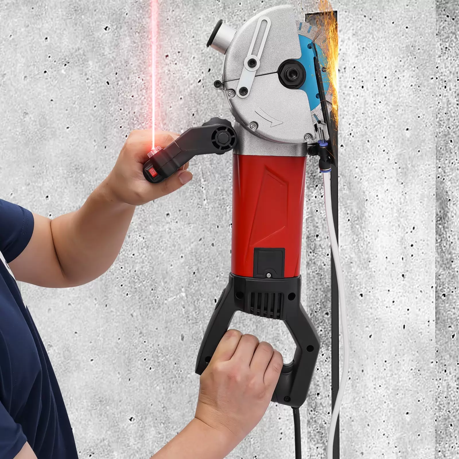 Máquina tragamonedas de 2800W, Máquina tragamonedas con láser, Máquina perforadora de paredes 125mm